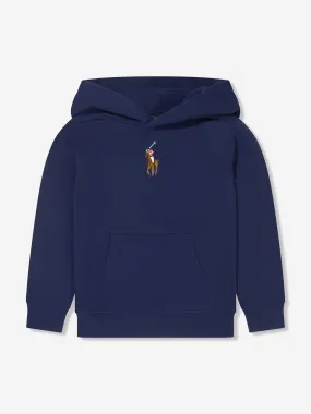 Ralph Lauren Girls Logo Hoodie in Navy