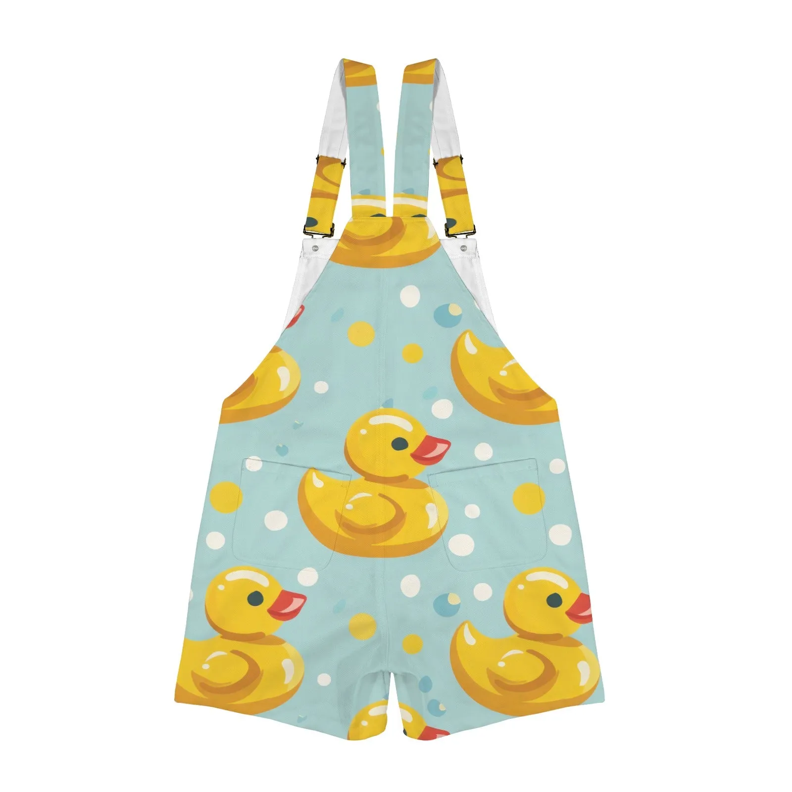 Rubber Duck Unisex Shorts Suspender Jumpsuit