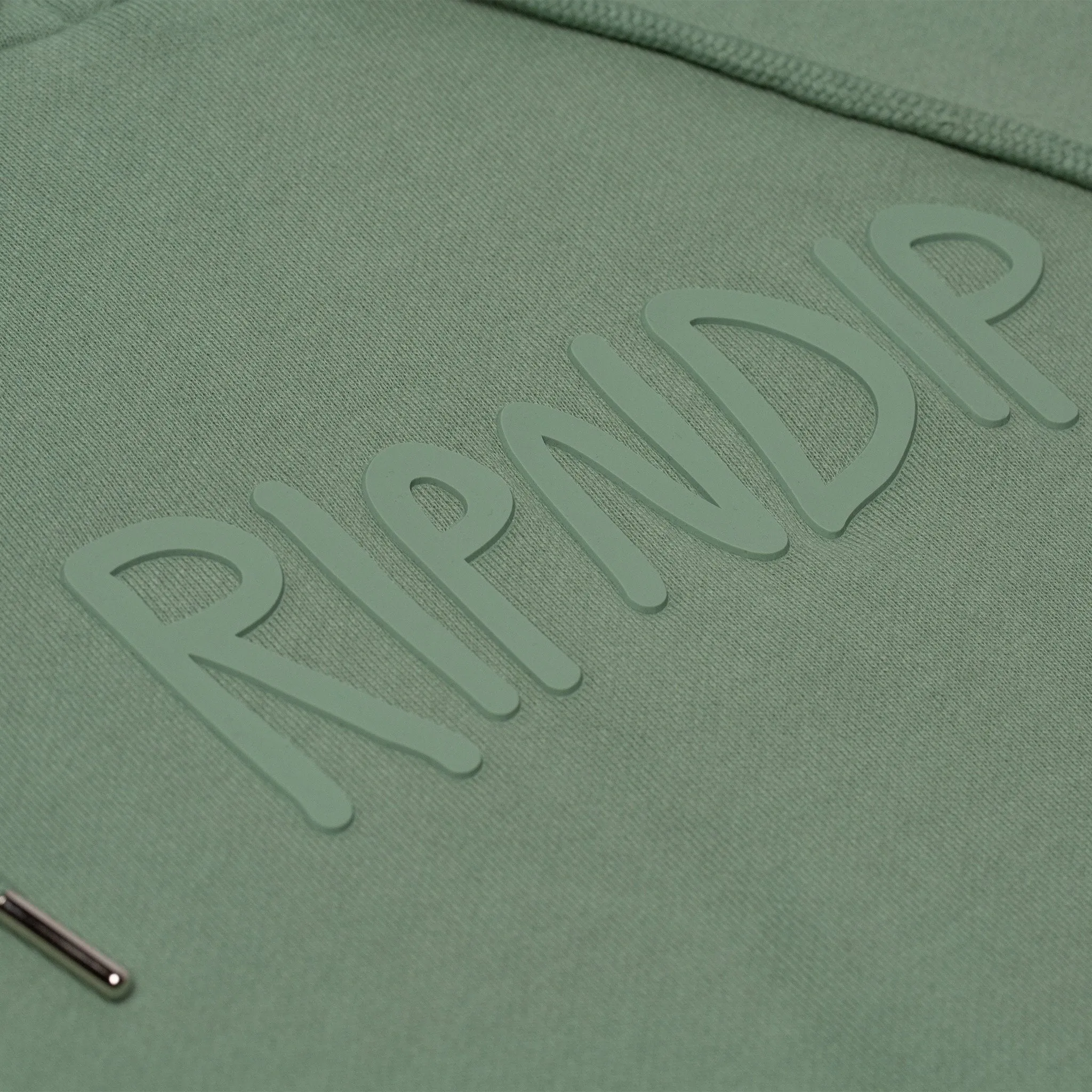 Rubber Logo Hoodie (Sage)