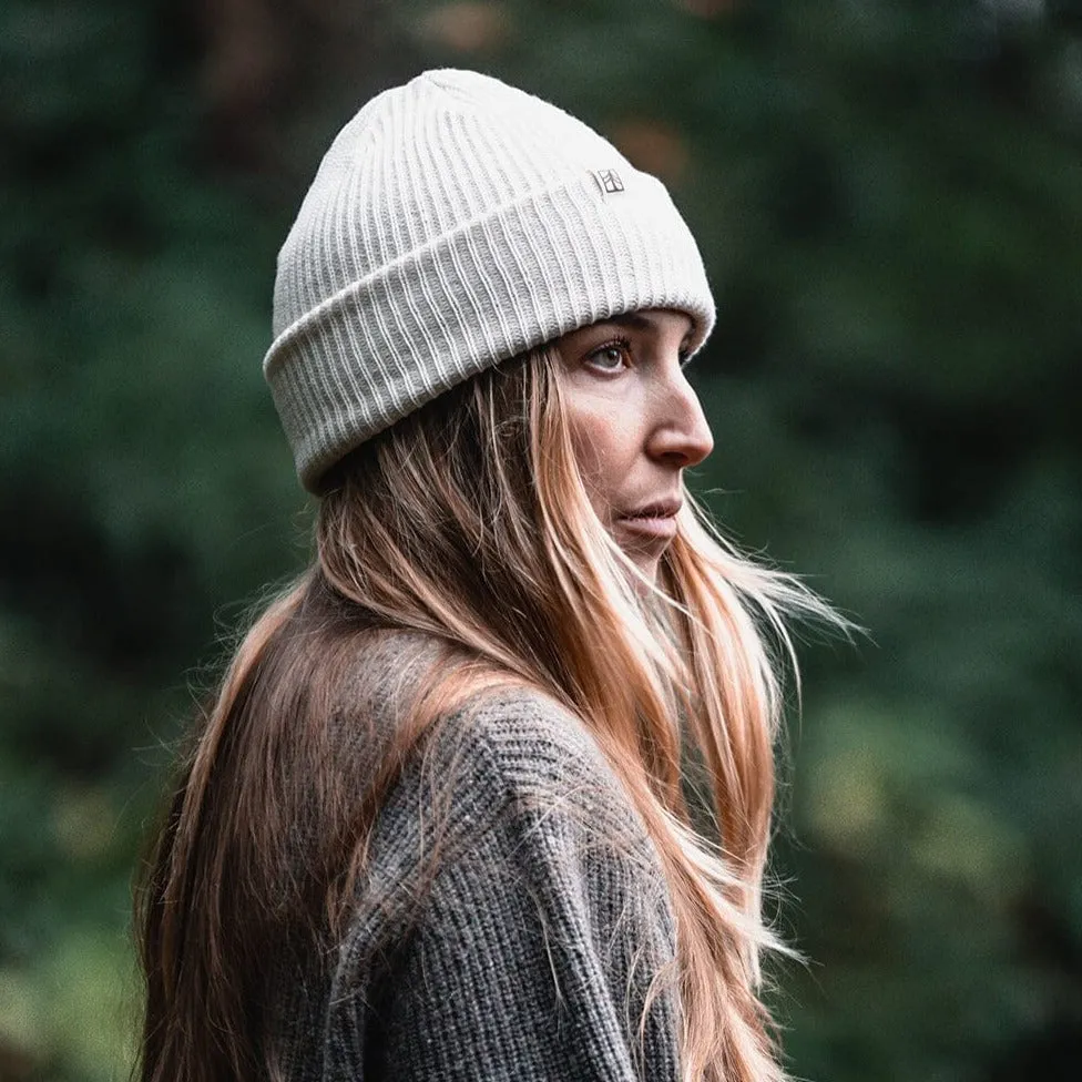 Rustek 100% Organic Cotton Beanie | Natural