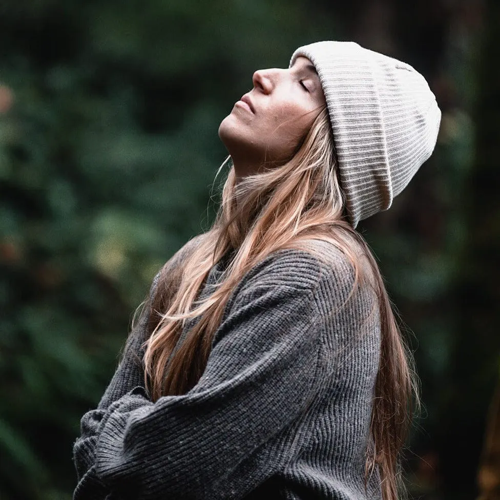 Rustek 100% Organic Cotton Beanie | Natural