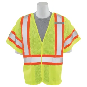 S622 Class 3 5-Point Mesh Break-Away Safety Vest 1pc