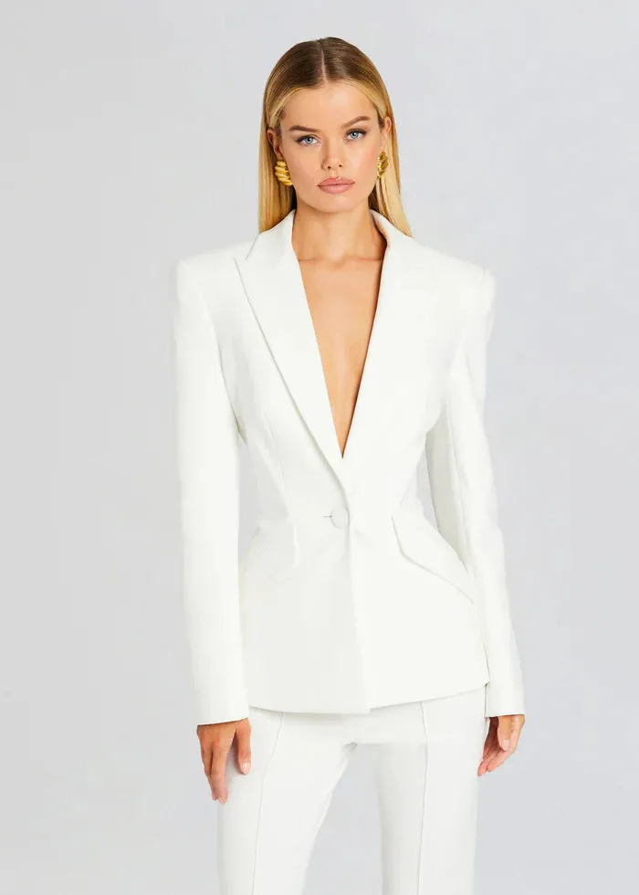 Sans Faff Sloan Structured Blazer White