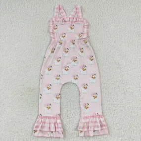 Santa Claus baby girls pink jumpsuits christmas rompers SR0101