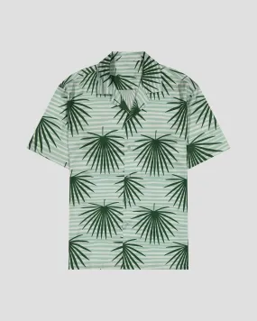 SG Camp Collar Shirt - Green Palms