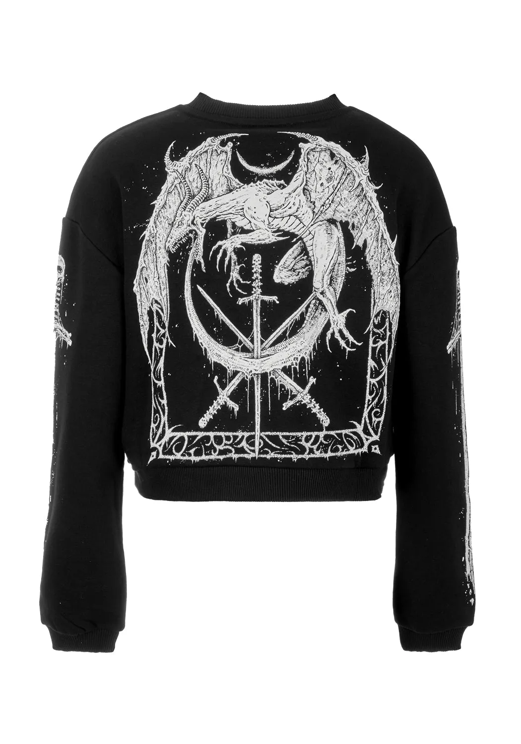 SMAUG LONG SLEEVE CROP SWEATER