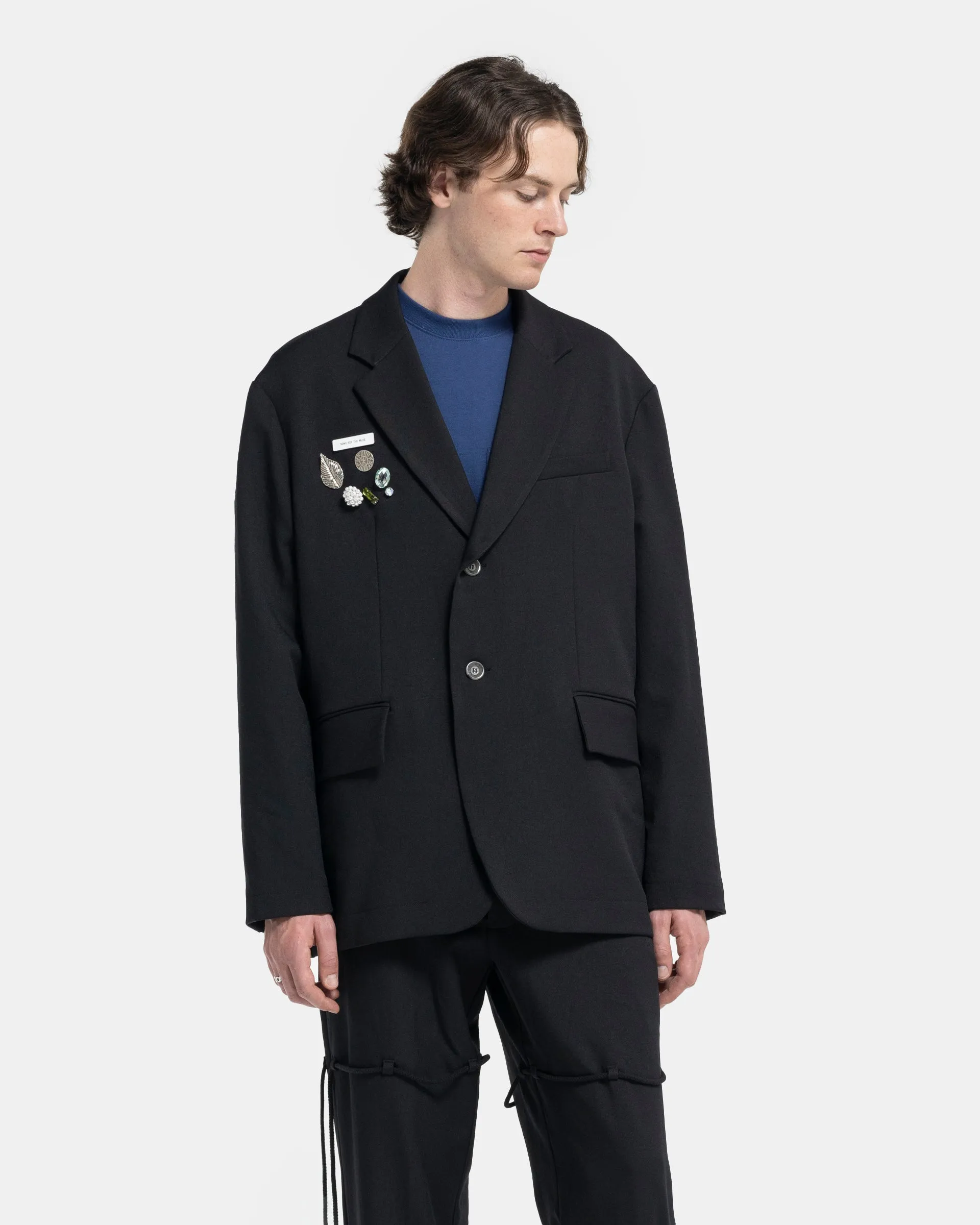 Square Blazer in Black