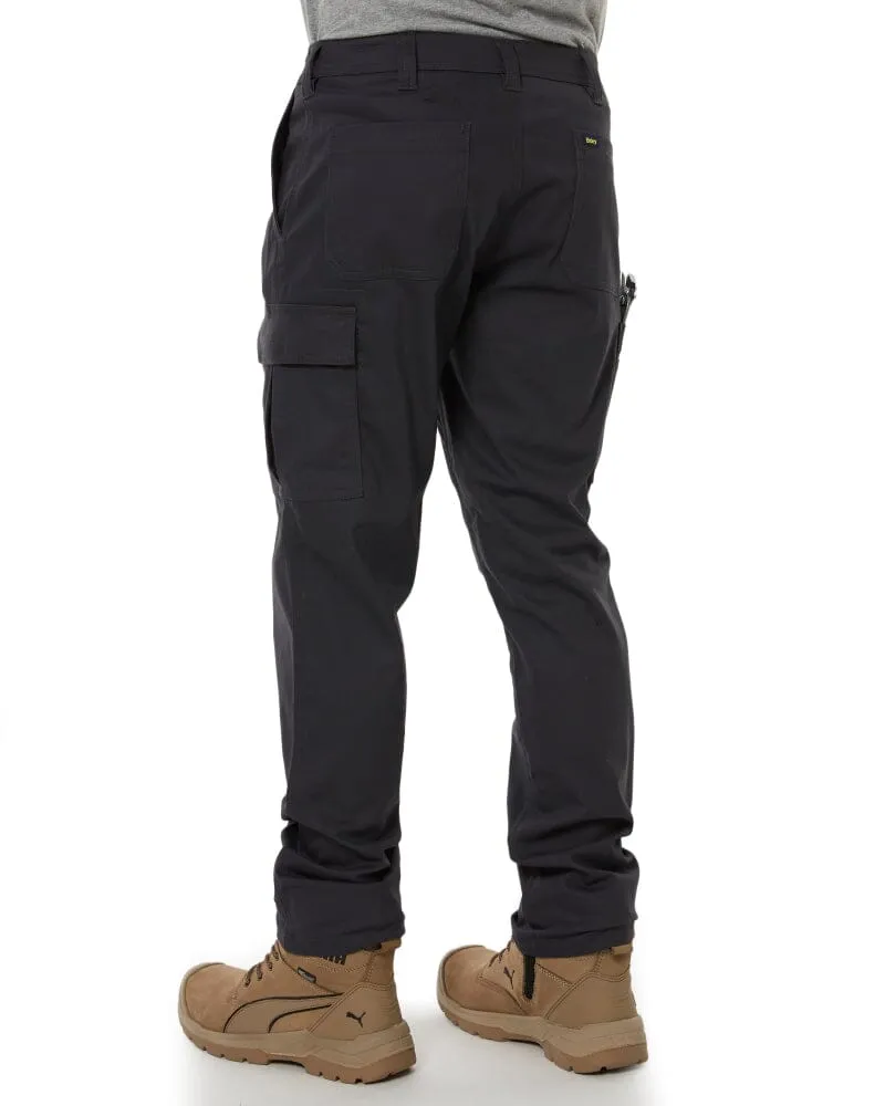 Stretch Cotton Drill Cargo Pants - Charcoal