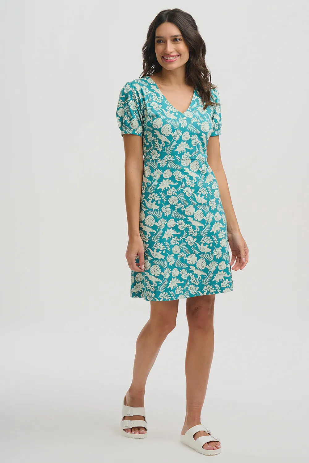 Sugarhill Brighton Annette V Neck Jersey Dress