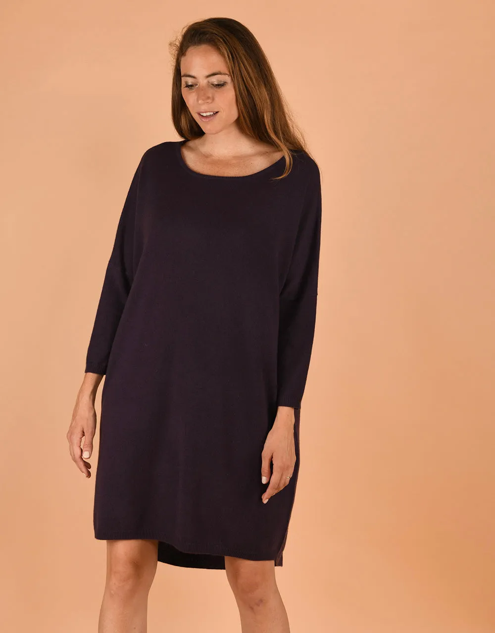 Tee Dress in Aubergine