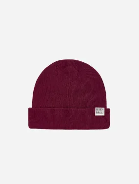 Town Unisex Organic Cotton Beanie Hat | Cherry Red