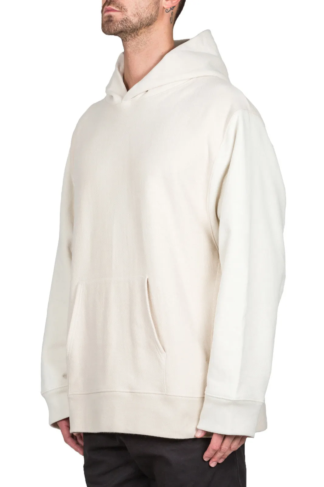 Two Tone Hoodie Off White