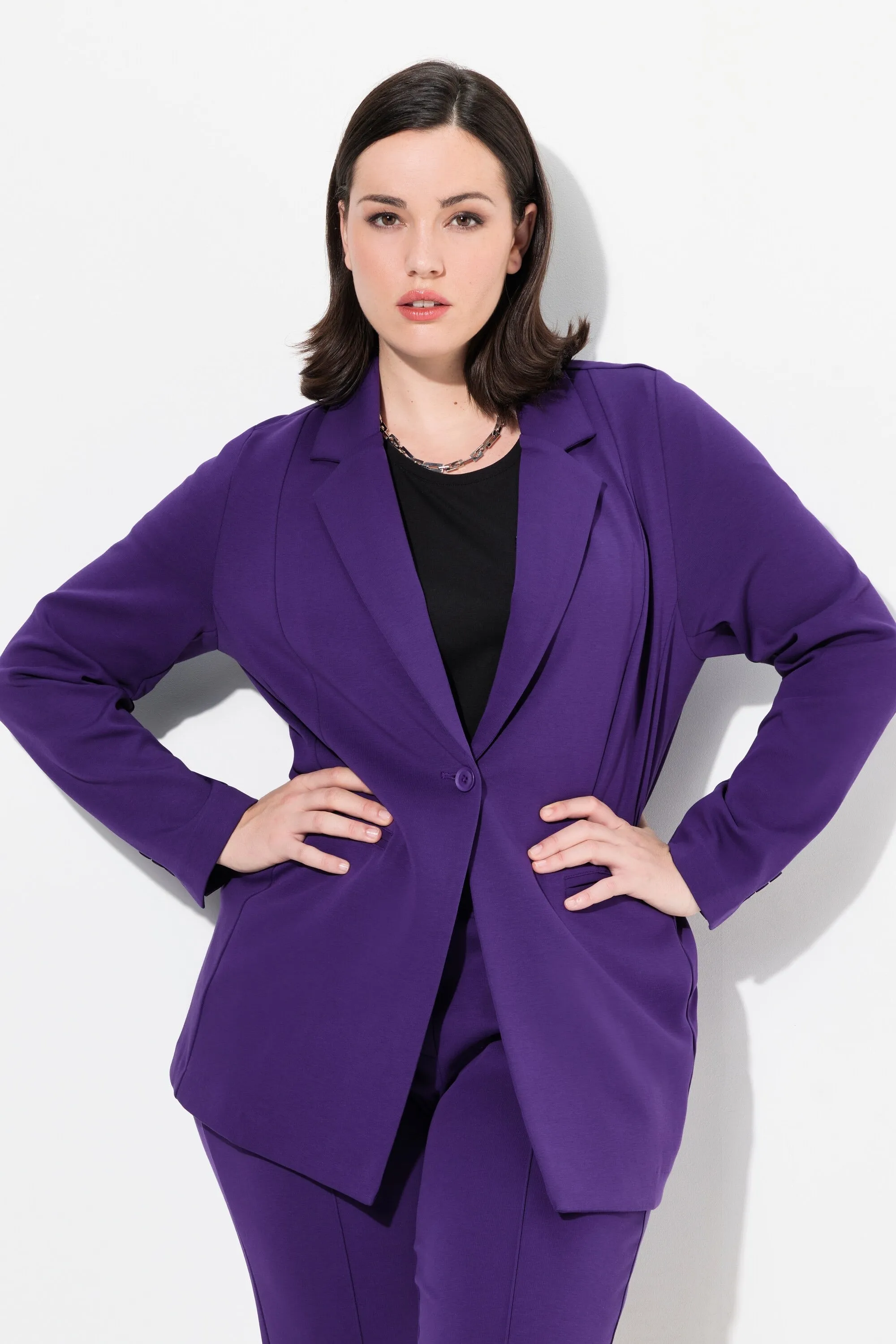 Ulla Popken Blazer in Purple