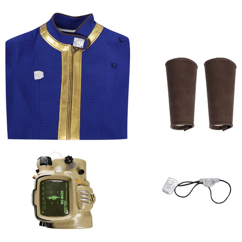 Vault 75 Suit Fallout Cosplay Jumpsuit Men Halloween Cosplay Outfit Adult BEcostume