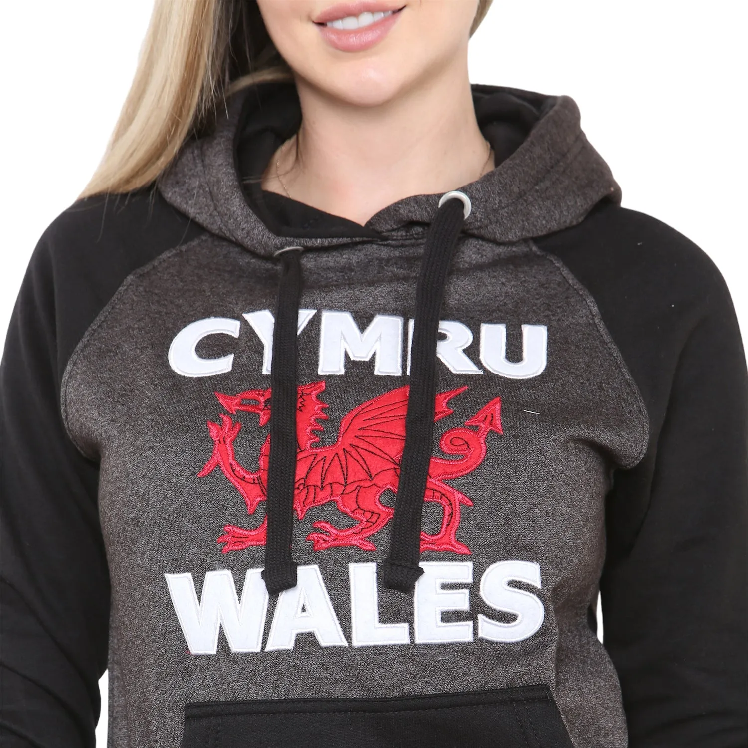 Wales Cymru Womens Dragon Hoodie