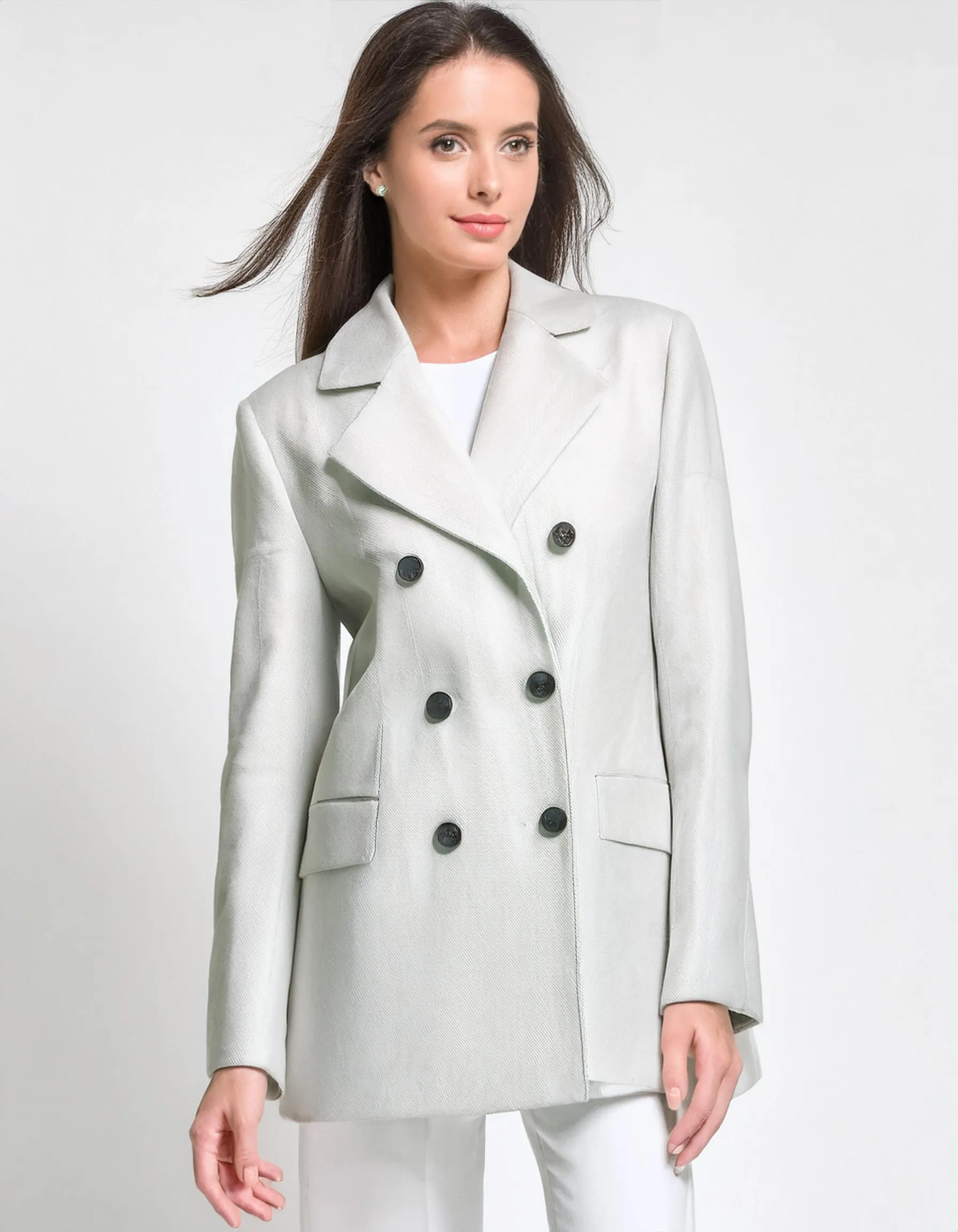 Winter White Wonder Peacoat