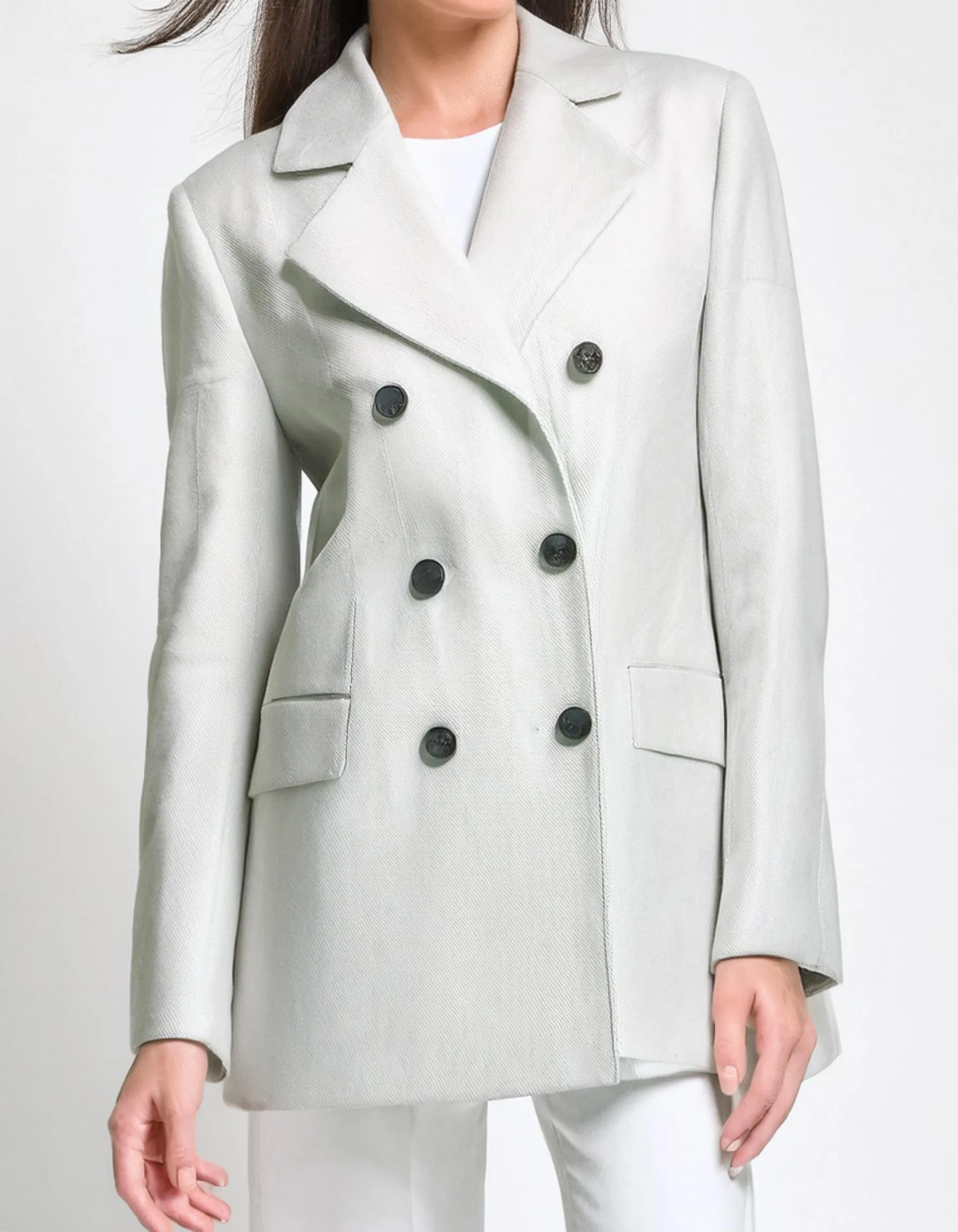 Winter White Wonder Peacoat