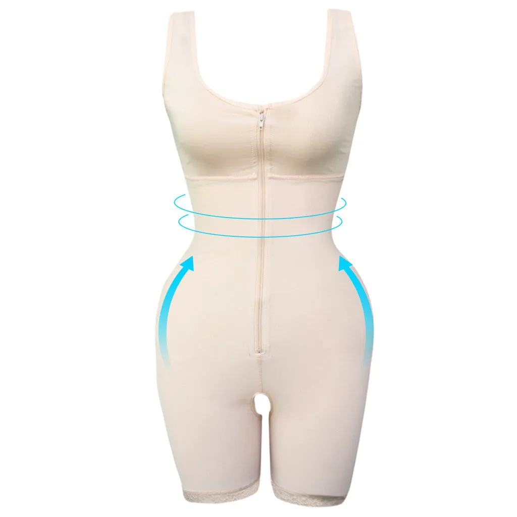 Women's Zip Up Shaping Bodysuit