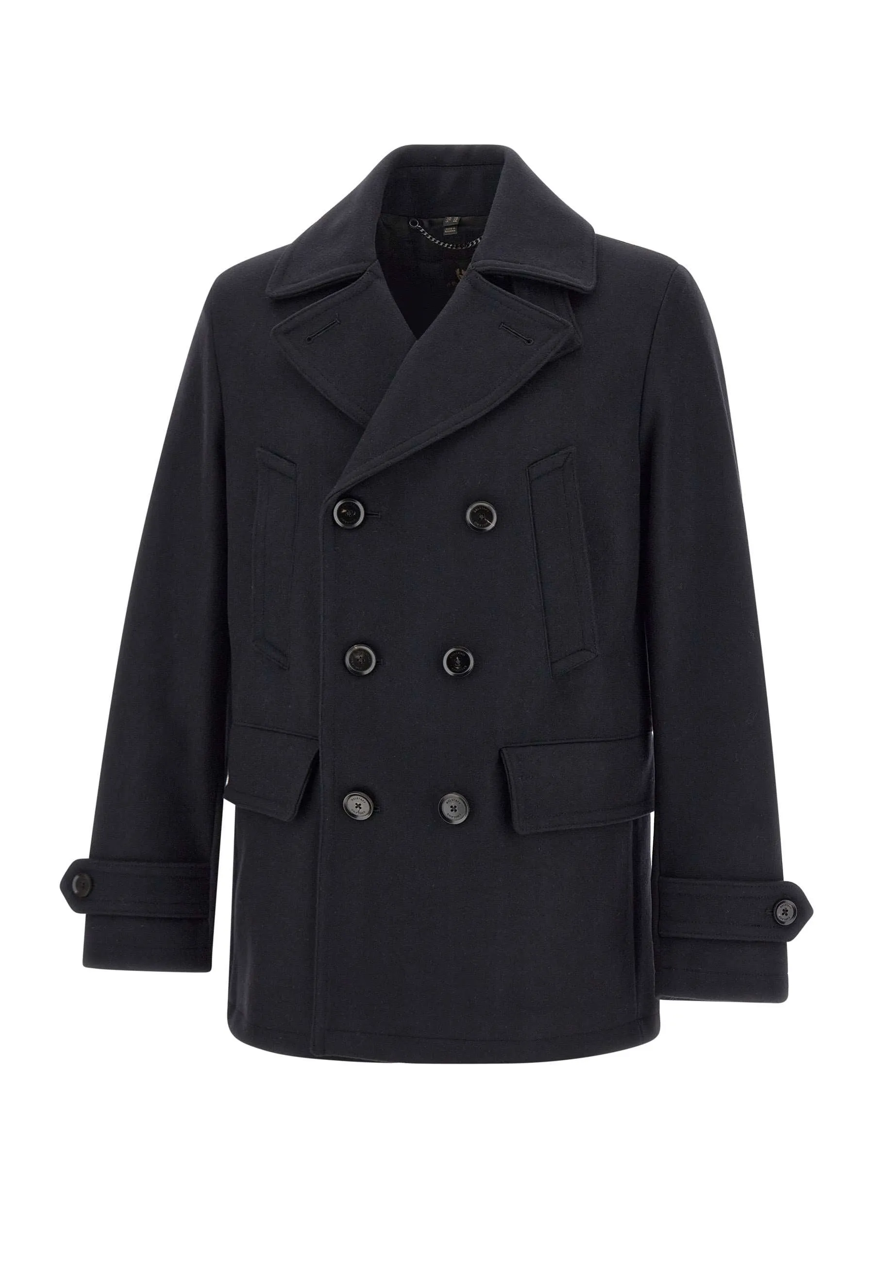 Wool and Cashmere Double-Breasted Peacoat