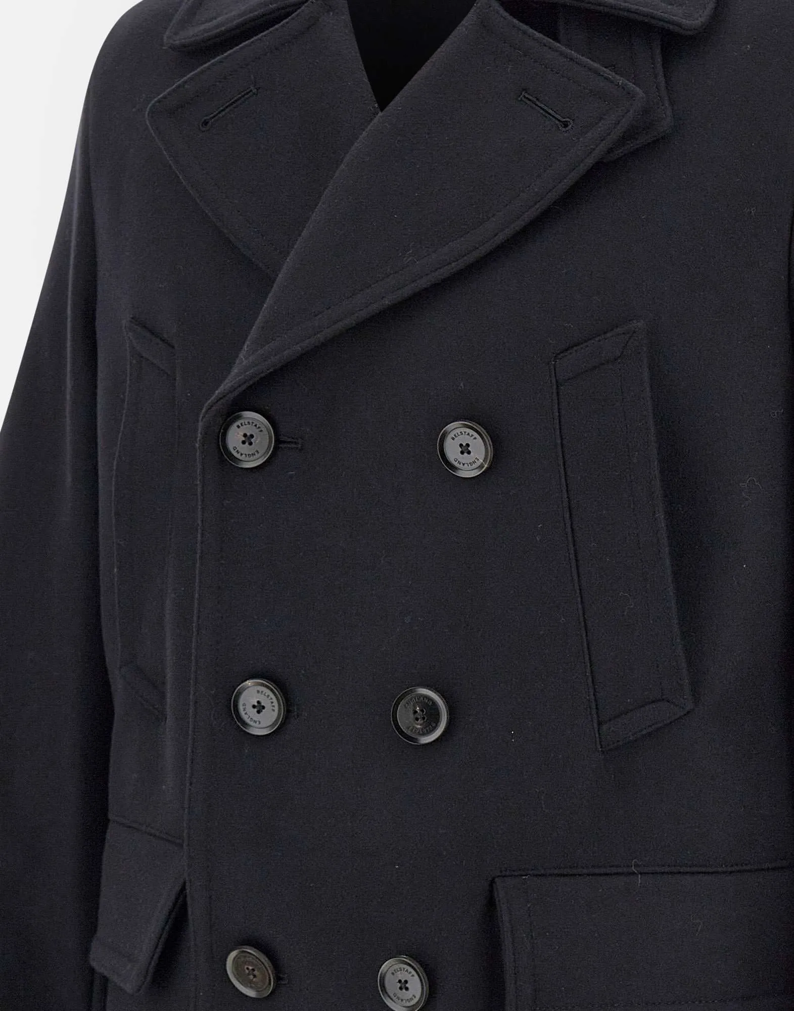 Wool and Cashmere Double-Breasted Peacoat