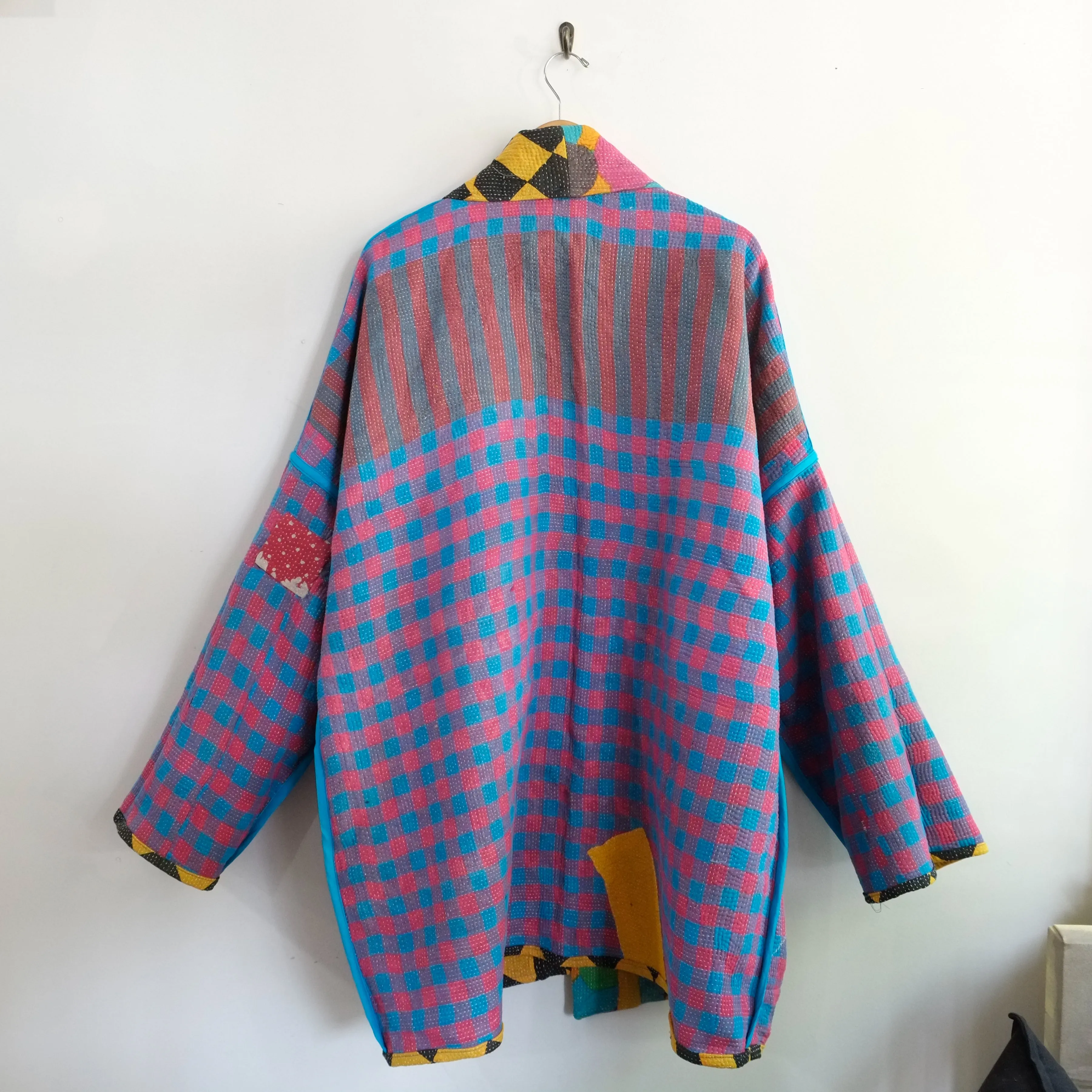 XXL Yellow and Black Harlequin Pattern Anoushka Jacket LL135