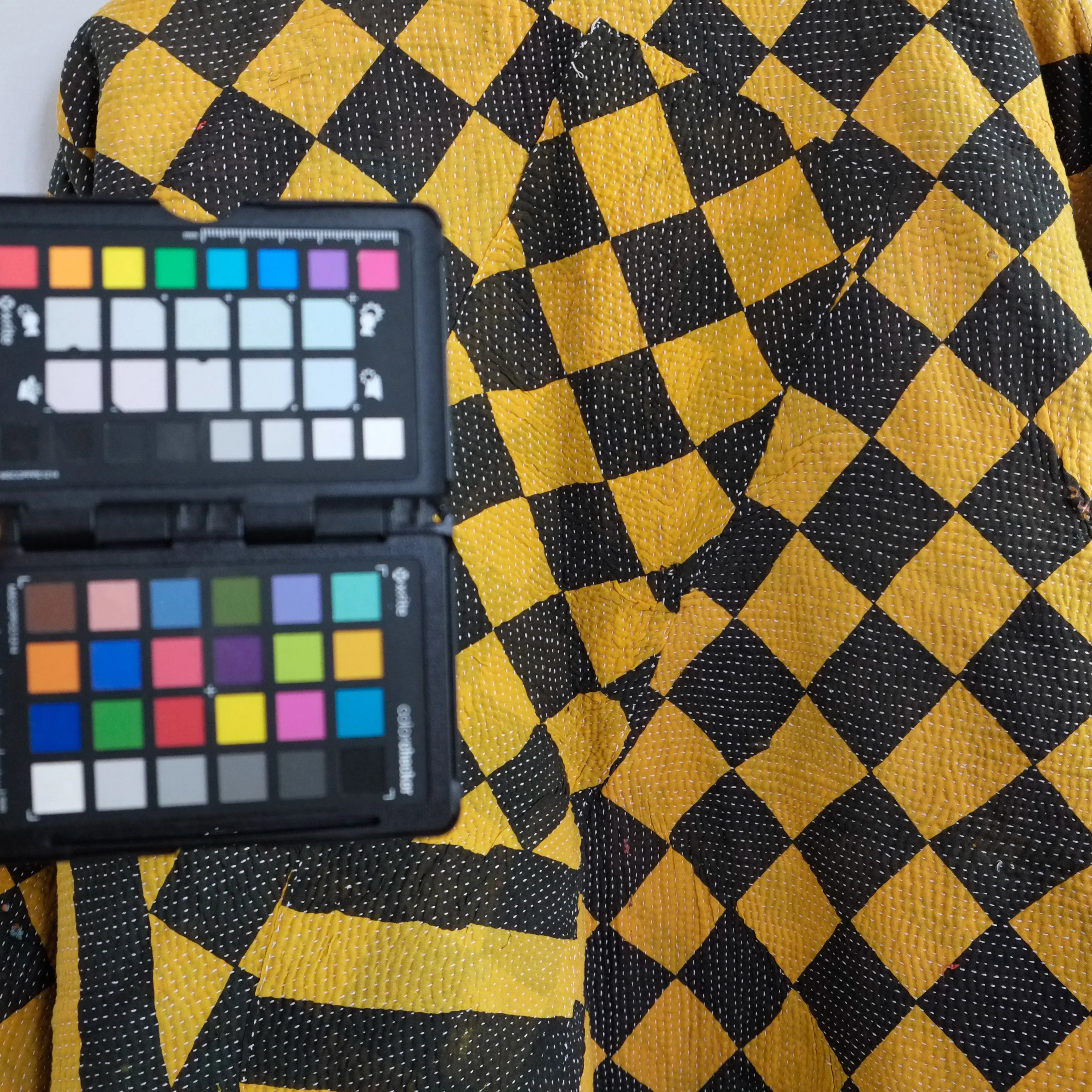 XXL Yellow and Black Harlequin Pattern Anoushka Jacket LL135