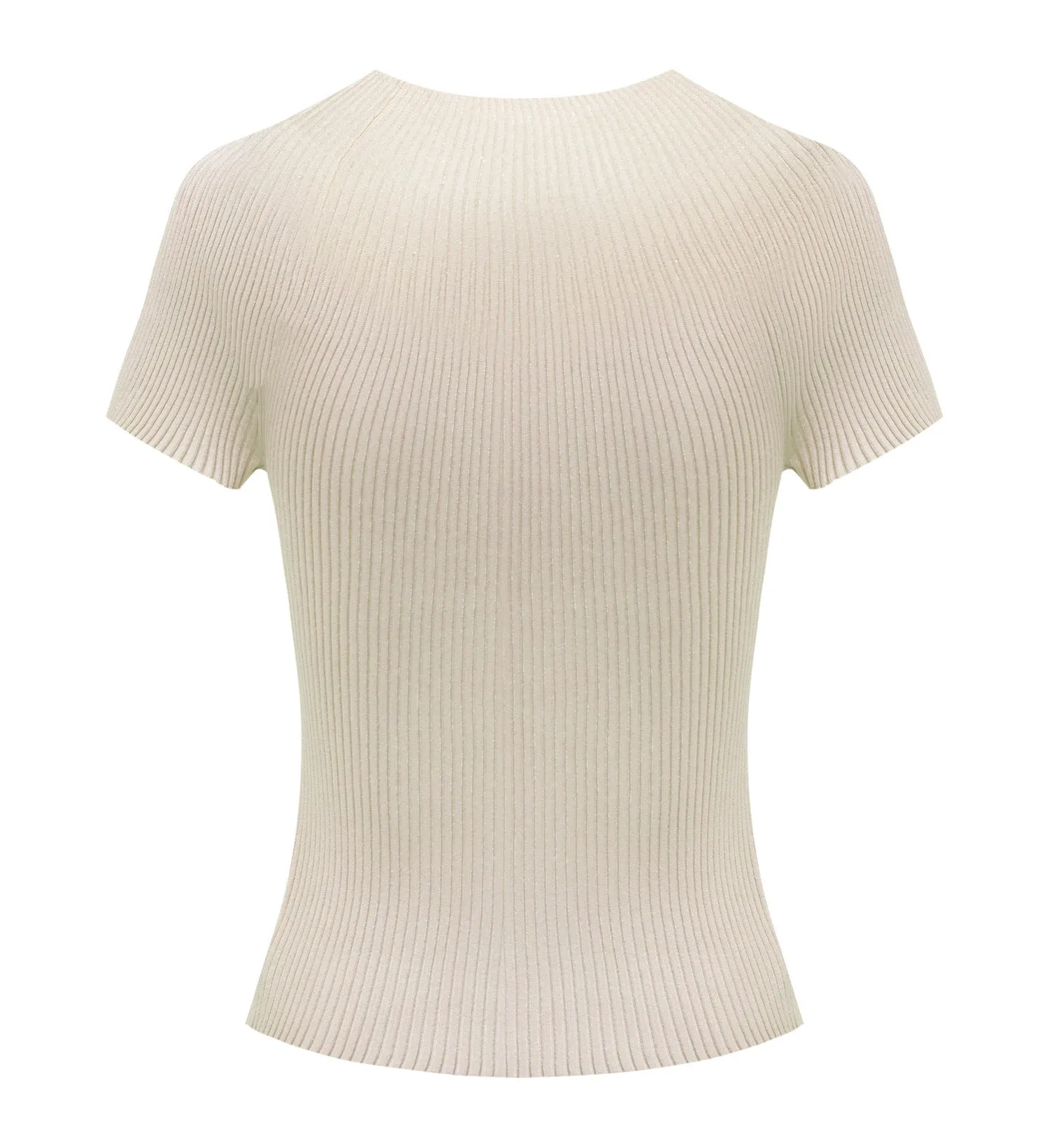 YAYING Acetic Acid Short-Sleeve Knit Sweater EPJPS9901AJ