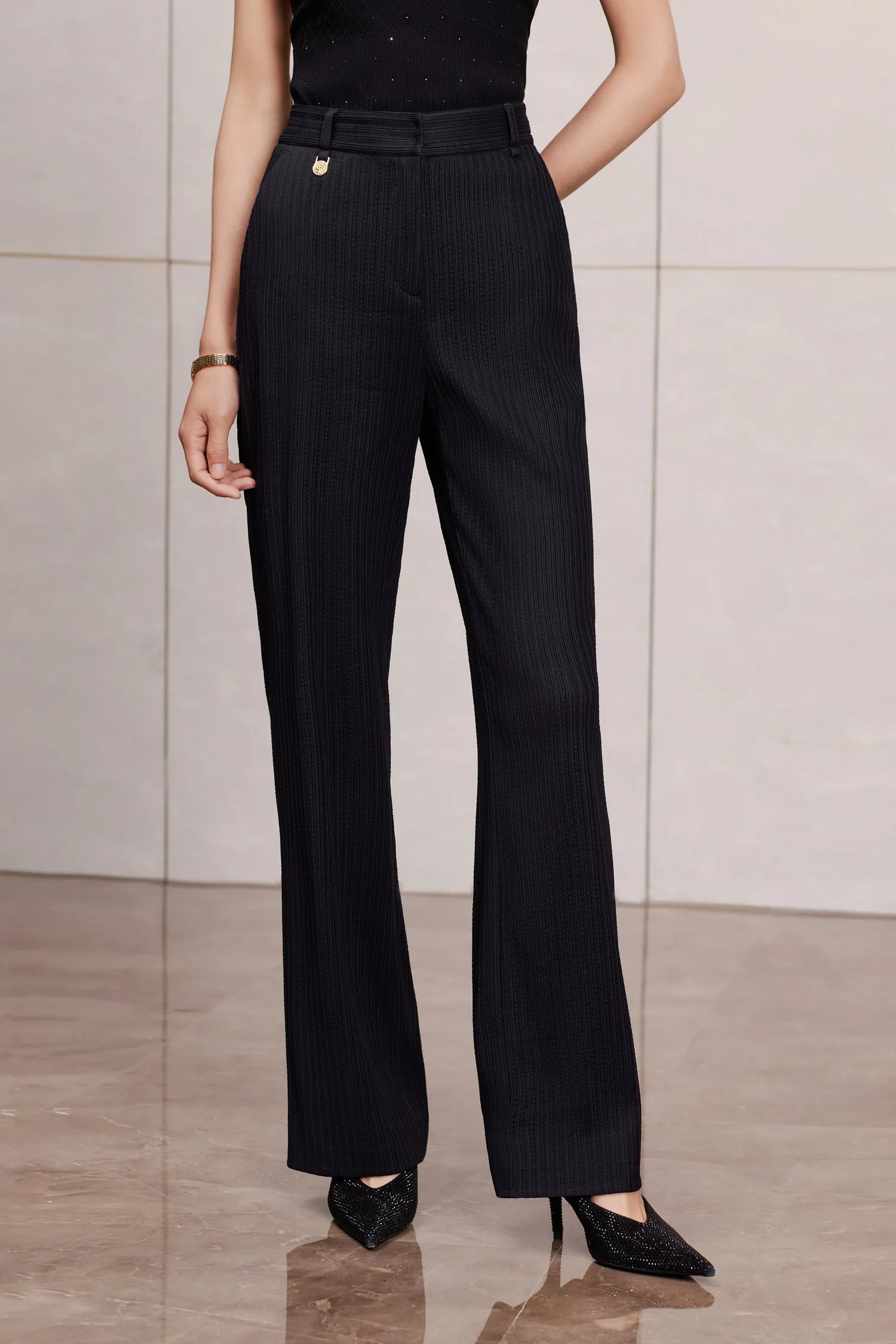 YAYING Stretch Denim Suit Pants